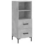 Gray concrete plywood sideboard 34.5x34x180 cm by vidaXL, Sideboards - Ref: Foro24-3199301, Price: 111,28 €, Discount: %