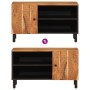 Mueble de TV madera maciza de acacia 80x33x46 cm en Muebles TV | Comprar online en Foro24