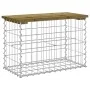 Gabion design garden bench impregnated pine wood 63x31.5x42 cm by vidaXL, garden benches - Ref: Foro24-834346, Price: 42,68 €...