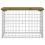Gabion design garden bench impregnated pine wood 63x31.5x42 cm by vidaXL, garden benches - Ref: Foro24-834346, Price: 42,68 €...