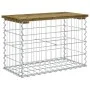 Gabion design garden bench impregnated pine wood 63x31.5x42 cm by vidaXL, garden benches - Ref: Foro24-834346, Price: 42,68 €...