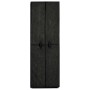 Mueble zapatero de tela con funda negro 60x30x166 cm