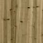 Banco jardín diseño gavión madera pino impregnada 63x31,5x42 cm