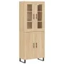 High oak-colored plywood sideboard 69.5x34x180 cm by vidaXL, Sideboards - Ref: Foro24-3198236, Price: 171,55 €, Discount: %