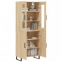 Hohes Sideboard aus eichenfarbenem Sperrholz, 69,5 x 34 x 180 cm von vidaXL, Sideboards - Ref: Foro24-3198236, Preis: 170,39 ...