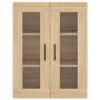 Aparador alto madera contrachapada color roble 69,5x34x180 cm de vidaXL, Aparadores - Ref: Foro24-3198236, Precio: 170,39 €, ...