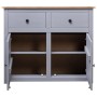 Graues Sideboard aus massivem Kiefernholz im Panama-Stil, 93 x 40 x 80 cm von vidaXL, Sideboards - Ref: Foro24-282698, Preis:...