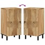 Armario auxiliar madera maciza de mango 40x33x75 cm