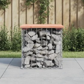 Gabionen-Design-Gartenbank aus Douglasienholz 43x44x42 cm von vidaXL, Gartenbänke - Ref: Foro24-834336, Preis: 33,09 €, Rabat...