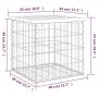 Gabion design garden bench Douglas fir wood 43x44x42 cm by vidaXL, garden benches - Ref: Foro24-834336, Price: 33,09 €, Disco...