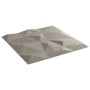 Paneles de pared 24 uds diamante gris hormigón 50x50cm XPS 6 m²