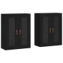 Armarios de pared 2 uds madera de ingeniería negro by vidaXL, Sideboards - Ref: Foro24-3197914, Price: 166,22 €, Discount: %