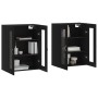 Armarios de pared 2 uds madera de ingeniería negro von vidaXL, Sideboards - Ref: Foro24-3197914, Preis: 168,63 €, Rabatt: %