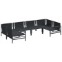 Conjunto de sofá de jardín 6 pcs Antracita Acero