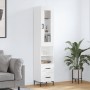 Hohes Sideboard aus weißem Sperrholz, 34,5 x 34 x 180 cm von vidaXL, Sideboards - Ref: Foro24-3199297, Preis: 118,28 €, Rabat...