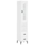 Tall white plywood sideboard 34.5x34x180 cm by vidaXL, Sideboards - Ref: Foro24-3199297, Price: 118,18 €, Discount: %