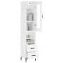 Aparador alto madera contrachapada blanco 34,5x34x180 cm de vidaXL, Aparadores - Ref: Foro24-3199297, Precio: 116,89 €, Descu...