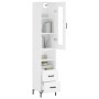 Hohes Sideboard aus weißem Sperrholz, 34,5 x 34 x 180 cm von vidaXL, Sideboards - Ref: Foro24-3199297, Preis: 118,28 €, Rabat...