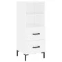 Aparador alto madera contrachapada blanco 34,5x34x180 cm de vidaXL, Aparadores - Ref: Foro24-3199297, Precio: 116,89 €, Descu...