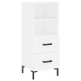 Hohes Sideboard aus weißem Sperrholz, 34,5 x 34 x 180 cm von vidaXL, Sideboards - Ref: Foro24-3199297, Preis: 118,28 €, Rabat...
