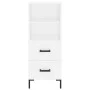 Aparador alto madera contrachapada blanco 34,5x34x180 cm de vidaXL, Aparadores - Ref: Foro24-3199297, Precio: 116,89 €, Descu...