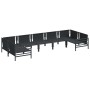 Conjunto de sofá de jardín 7 pcs Antracita Acero