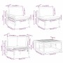 Conjunto de sofá de jardín 8 pcs Antracita Acero