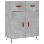 Hoher Schrank aus grauem Beton-Sperrholz, 69,5x34x180 cm. von vidaXL, Sideboards - Ref: Foro24-3198125, Preis: 160,69 €, Raba...