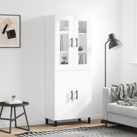 Aparador alto madera contrachapada blanco 69,5x34x180 cm de vidaXL, Aparadores - Ref: Foro24-3198233, Precio: 162,91 €, Descu...
