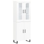 Aparador alto madera contrachapada blanco 69,5x34x180 cm de vidaXL, Aparadores - Ref: Foro24-3198233, Precio: 168,21 €, Descu...