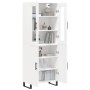 Hohes weißes Sperrholz-Sideboard 69,5 x 34 x 180 cm von vidaXL, Sideboards - Ref: Foro24-3198233, Preis: 162,91 €, Rabatt: %