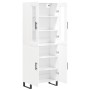 Aparador alto madera contrachapada blanco 69,5x34x180 cm de vidaXL, Aparadores - Ref: Foro24-3198233, Precio: 168,21 €, Descu...