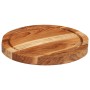 Tabla de cortar madera maciza de acacia Ø25x2,5 cm
