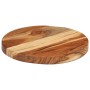 Tabla de cortar madera maciza de acacia Ø25x2,5 cm