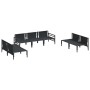 Conjunto de sofá de jardín 7 pcs Antracita Acero