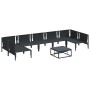 Conjunto de sofá de jardín 8 pcs Antracita Acero
