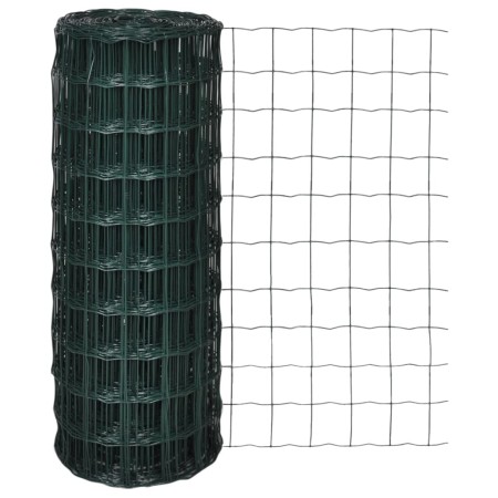Set de euro valla acero verde 25x1 m