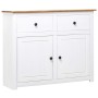 Massiver Kiefernholz-Sideboard im Panama-Stil, weiß, 93x40x80 cm. von vidaXL, Sideboards - Ref: Foro24-282699, Preis: 226,84 ...