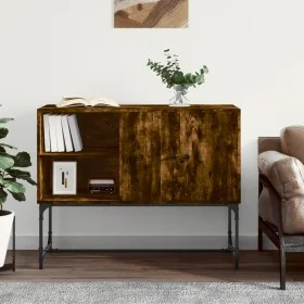 Smoked oak engineered wood sideboard 100x40x79.5 cm by vidaXL, Sideboards - Ref: Foro24-831820, Price: 74,49 €, Discount: %