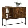 Sideboard aus geräuchertem Eichenholzwerkstoff, 100 x 40 x 79,5 cm von vidaXL, Sideboards - Ref: Foro24-831820, Preis: 74,49 ...