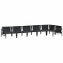 Conjunto de sofá de jardín 6 pcs Antracita Acero