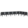 Conjunto de sofá de jardín 7 pcs Antracita Acero