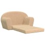 Sofá cama de niños 2 plazas felpa suave crema