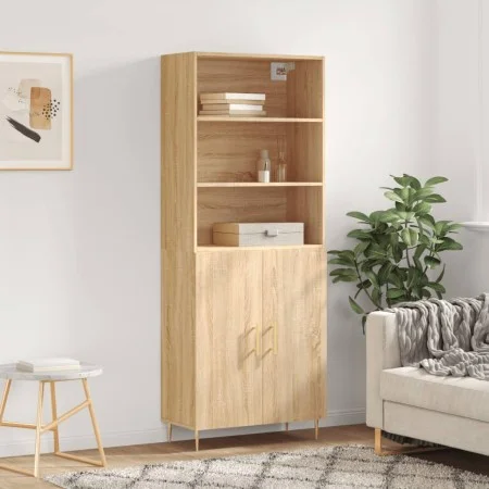Hohes Sideboard aus eichenfarbenem Sperrholz, 69,5 x 34 x 180 cm von vidaXL, Sideboards - Ref: Foro24-3189240, Preis: 140,29 ...