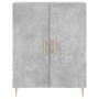 Aparador alto madera contrachapada gris hormigón 69,5x34x180 cm de vidaXL, Aparadores - Ref: Foro24-3189241, Precio: 118,41 €...