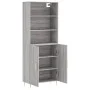 Hohes Sideboard aus sonomagrauem Sperrholz, 69,5 x 34 x 180 cm von vidaXL, Sideboards - Ref: Foro24-3189243, Preis: 130,34 €,...