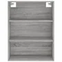 Hohes Sideboard aus sonomagrauem Sperrholz, 69,5 x 34 x 180 cm von vidaXL, Sideboards - Ref: Foro24-3189243, Preis: 130,34 €,...