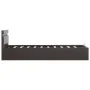 Hydraulic canapé bed with LED gray synthetic leather 100x200 cm by vidaXL, Beds and slatted bases - Ref: Foro24-285553, Price...