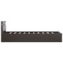 Hydraulic canapé bed with LED gray synthetic leather 100x200 cm by vidaXL, Beds and slatted bases - Ref: Foro24-285553, Price...
