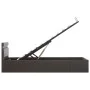 Cama canapé hidráulica con LED cuero sintético gris 100x200 cm de vidaXL, Camas y somieres - Ref: Foro24-285553, Precio: 273,...